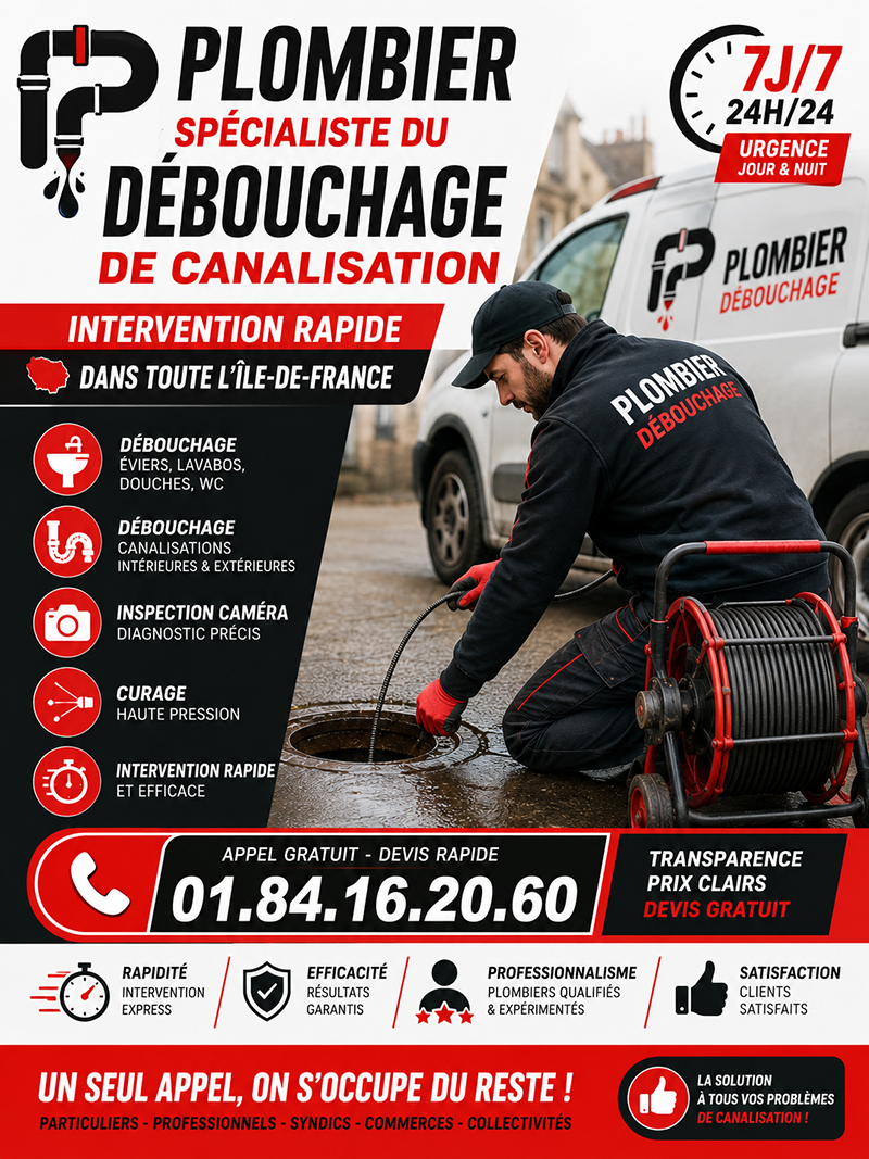 Debouchage de Canalisations Mantes la Jolie